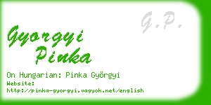 gyorgyi pinka business card