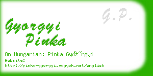 gyorgyi pinka business card